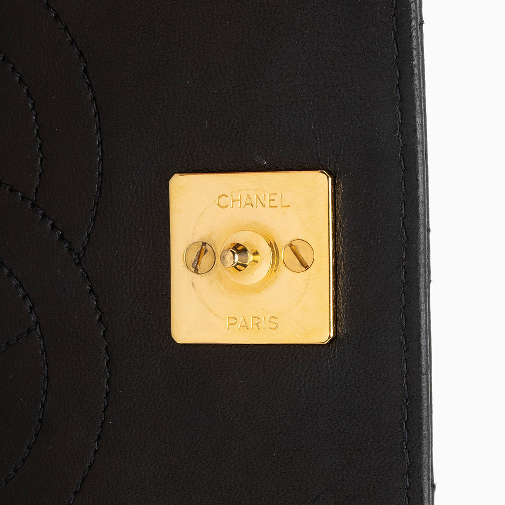 Chanel Vintage Lambskin CC Snap Flap Bag (SHF-pczMK0)