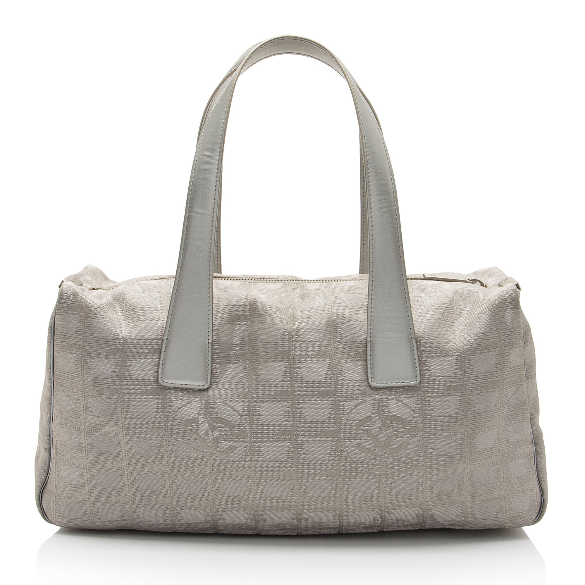 Chanel Vintage Metallic Nylon Travel Ligne Satchel (SHF-CKL5mr)