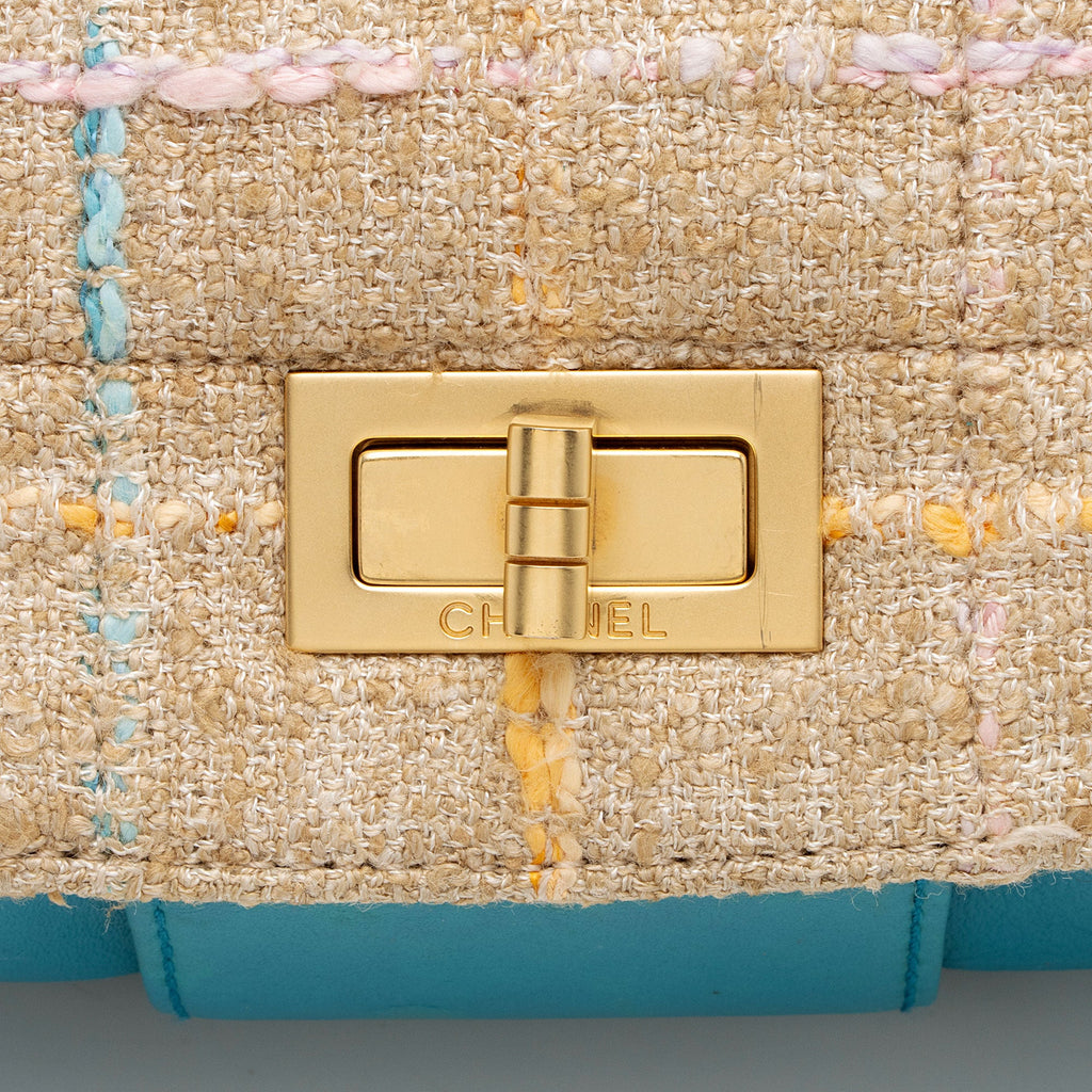 Chanel Vintage Tweed Mademoiselle Flap Bag