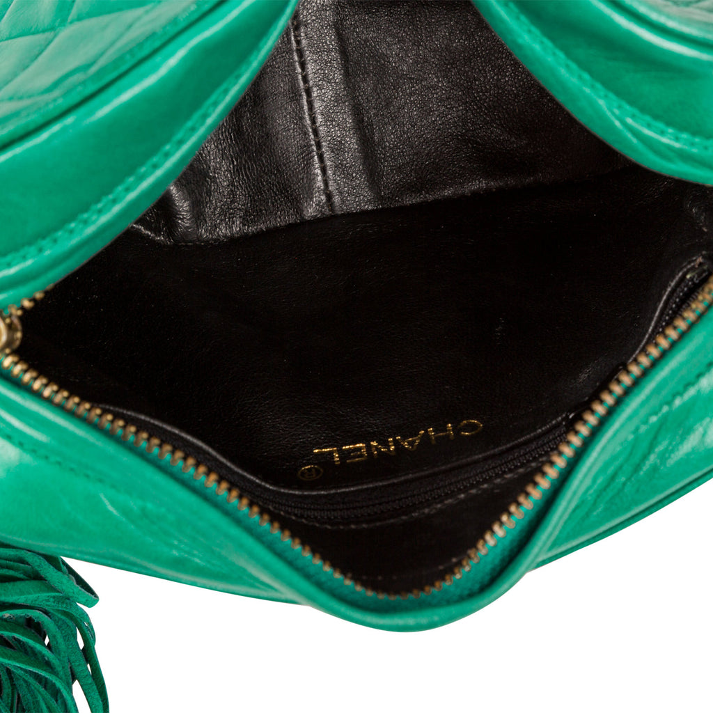 Chanel Vintage Lambskin Tassel Bag