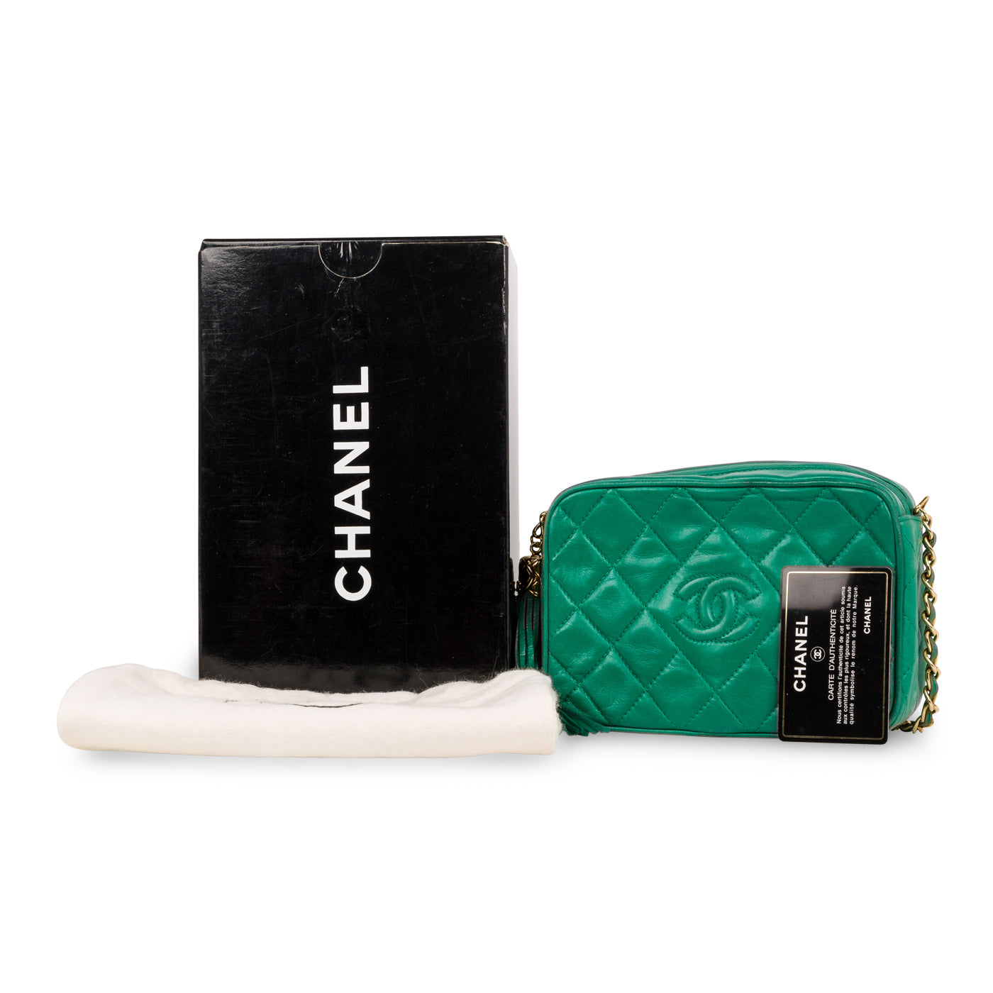 Chanel Vintage Lambskin Tassel Bag