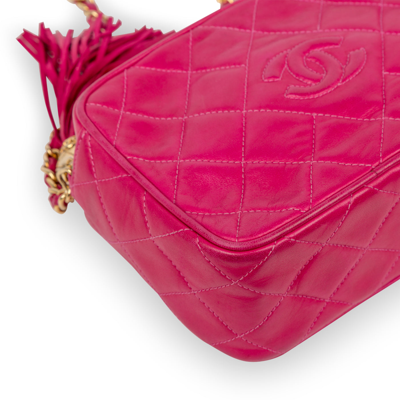 Chanel Vintage Lambskin Tassel Bag