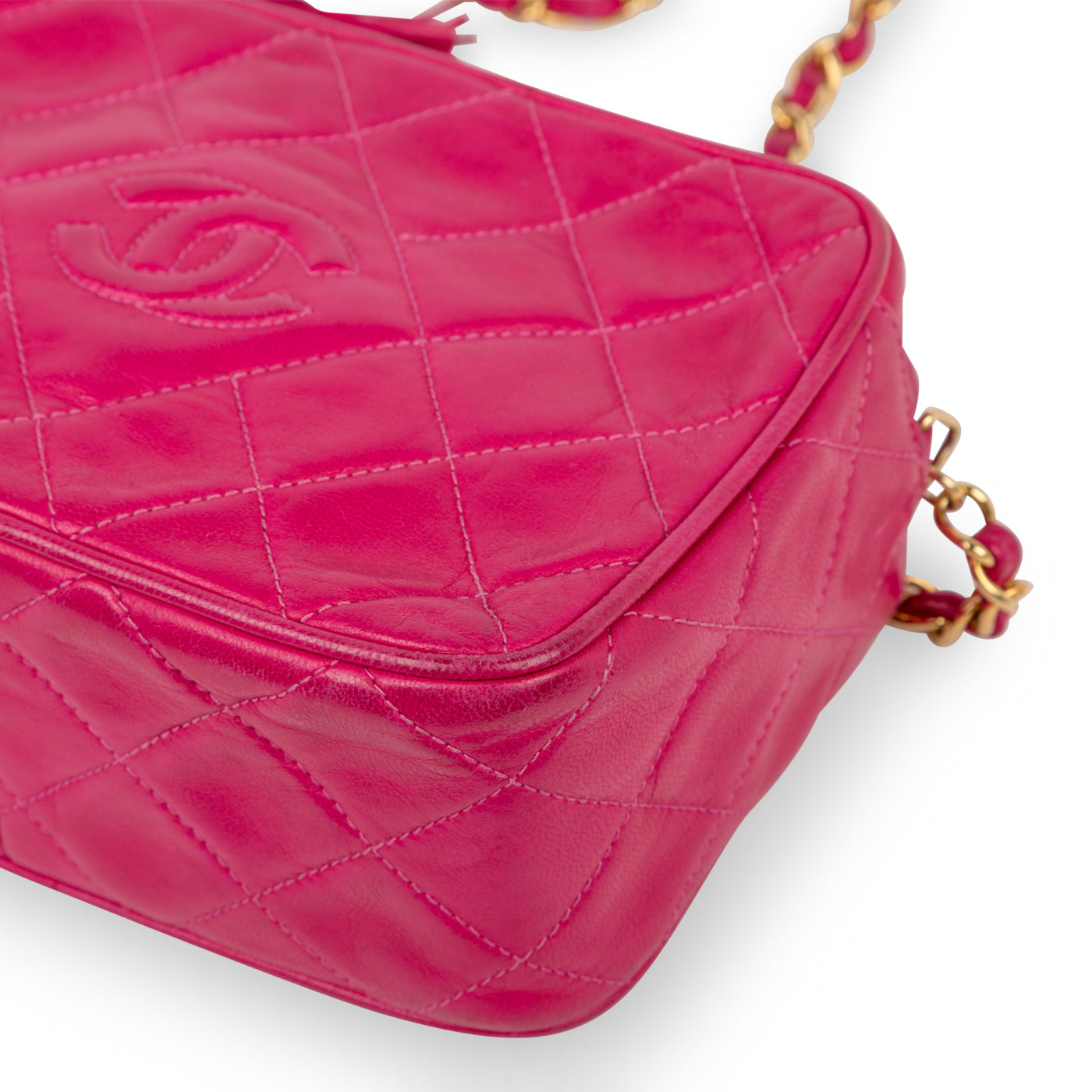 Chanel Vintage Lambskin Tassel Bag