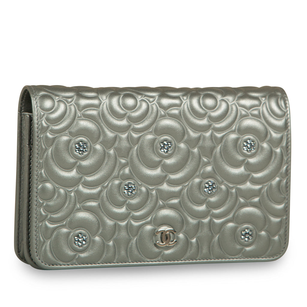Chanel Camellia Wallet On Chain
