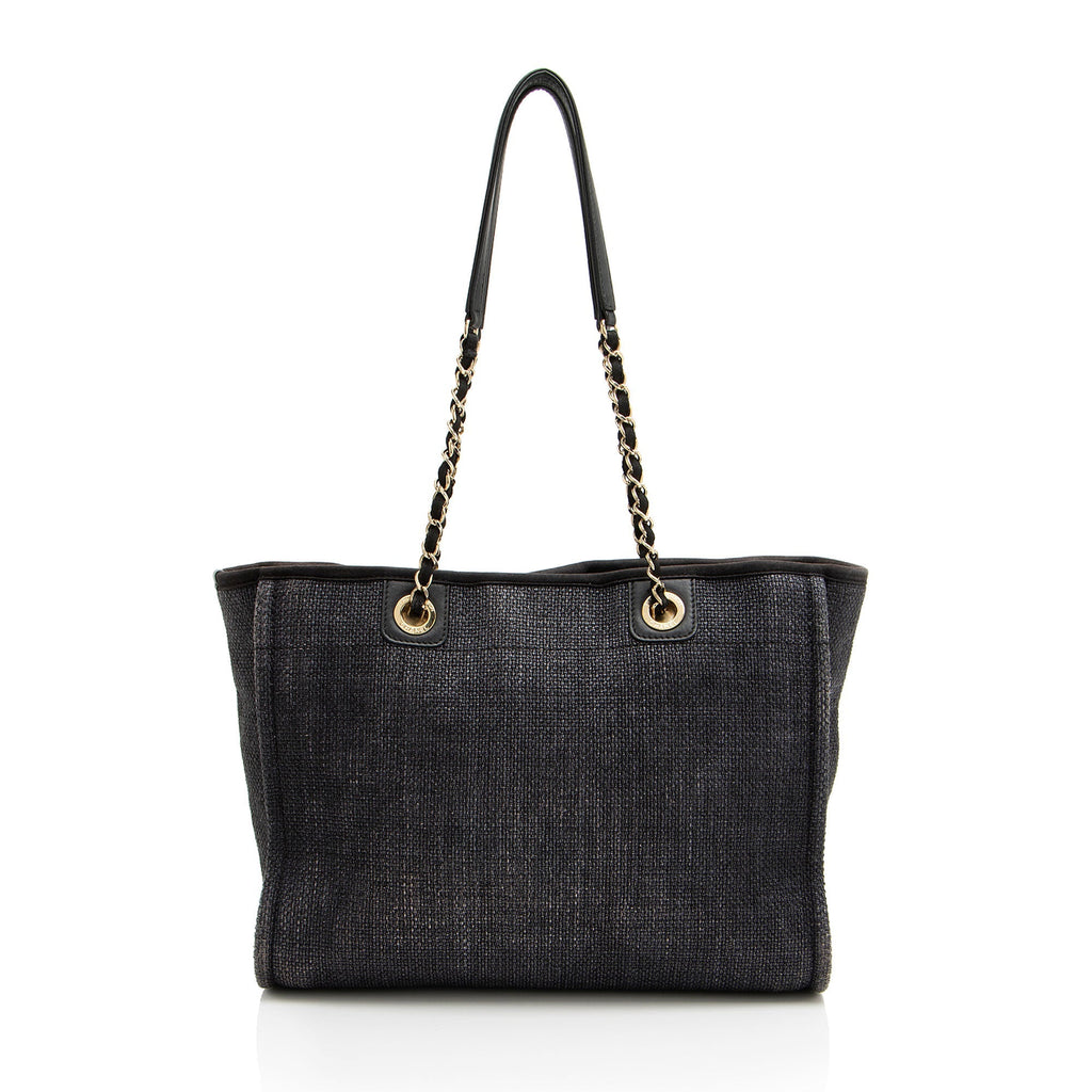 Chanel Woven Straw Deauville Small Tote