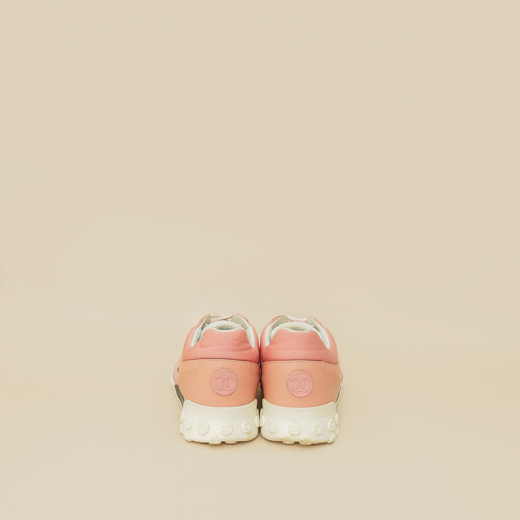 Chanel Bicolor Logo Mesh Sneakers 38.5
