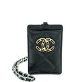 Chanel Black Chanel 19 Card Holder on Chain