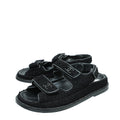 Chanel Black CC Knitted Sandal 36.5