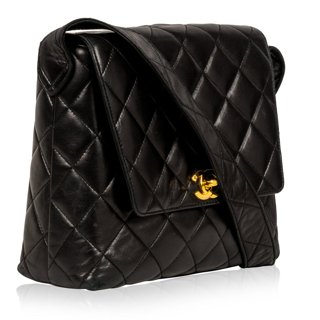 Chanel Vintage Lambskin Satchel Bag