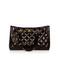 Chanel Shopping Tote Patent - Dark Brown
