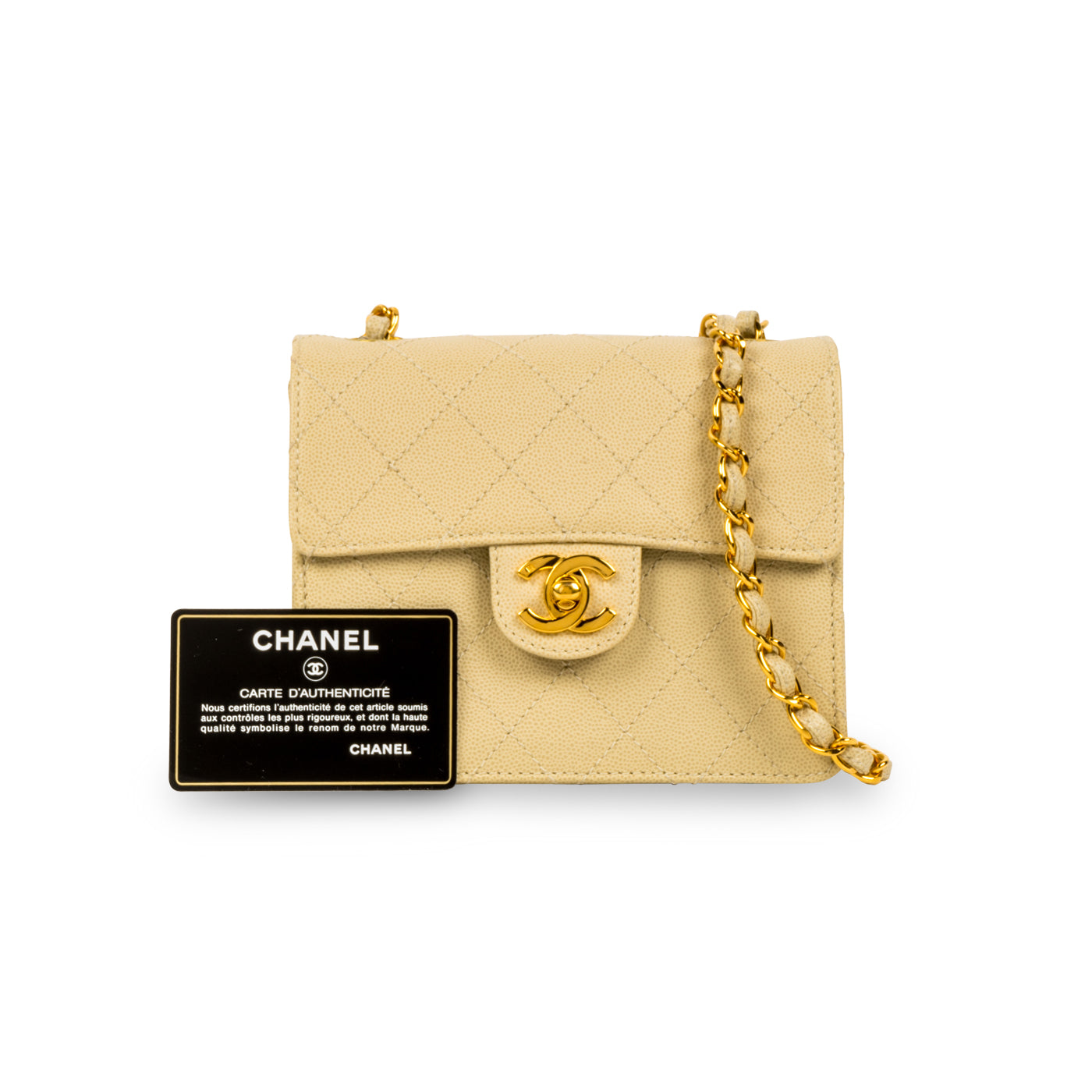 Chanel Classic Flap Bag - Mini Square Shoulder Bag - Vintage