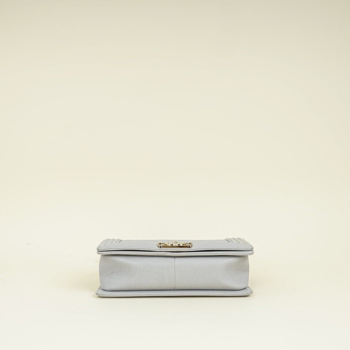 Chanel Pale Grey Le Boy Medium Flap Bag