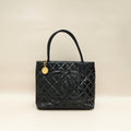 Chanel Black CC Vintage Cambon Tote Bag