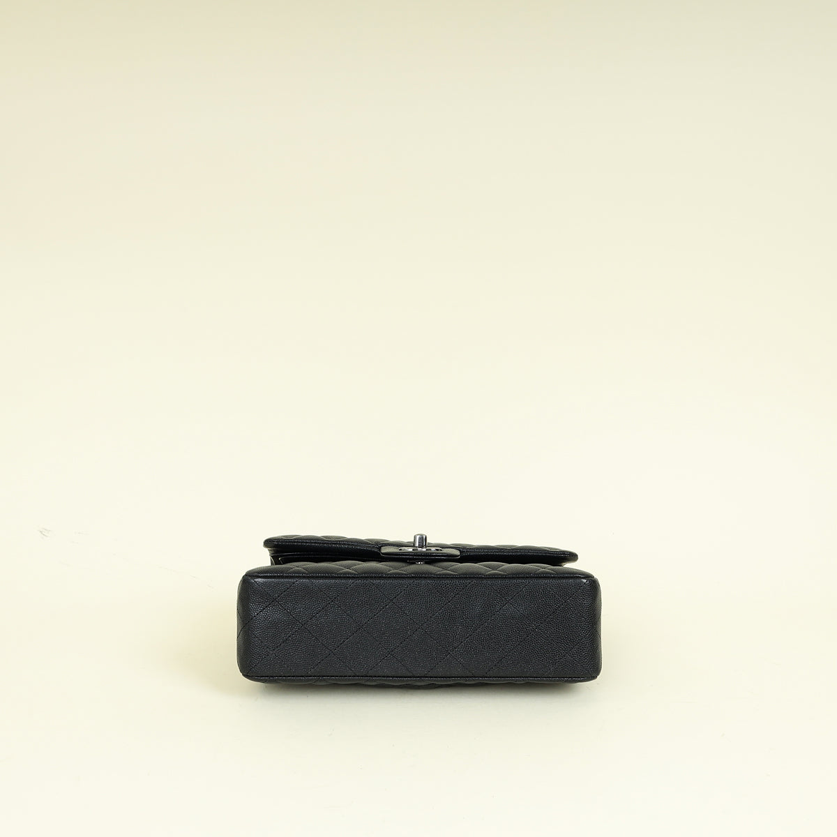 Chanel Black CC Classic Metallic Double Flap Small Bag