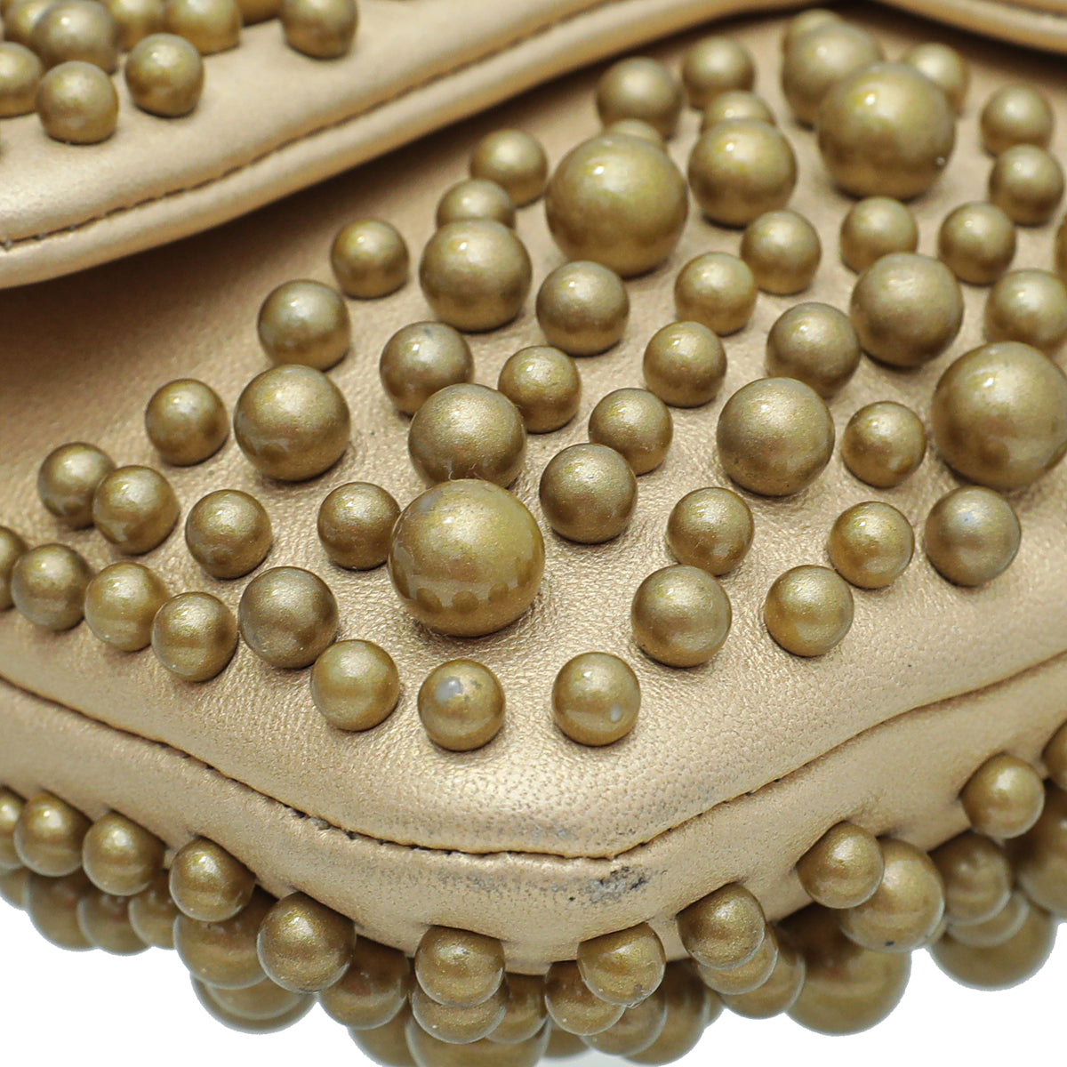 Chanel Metallic Gold Paris-Dubai Pearly Flap Wallet on Chain