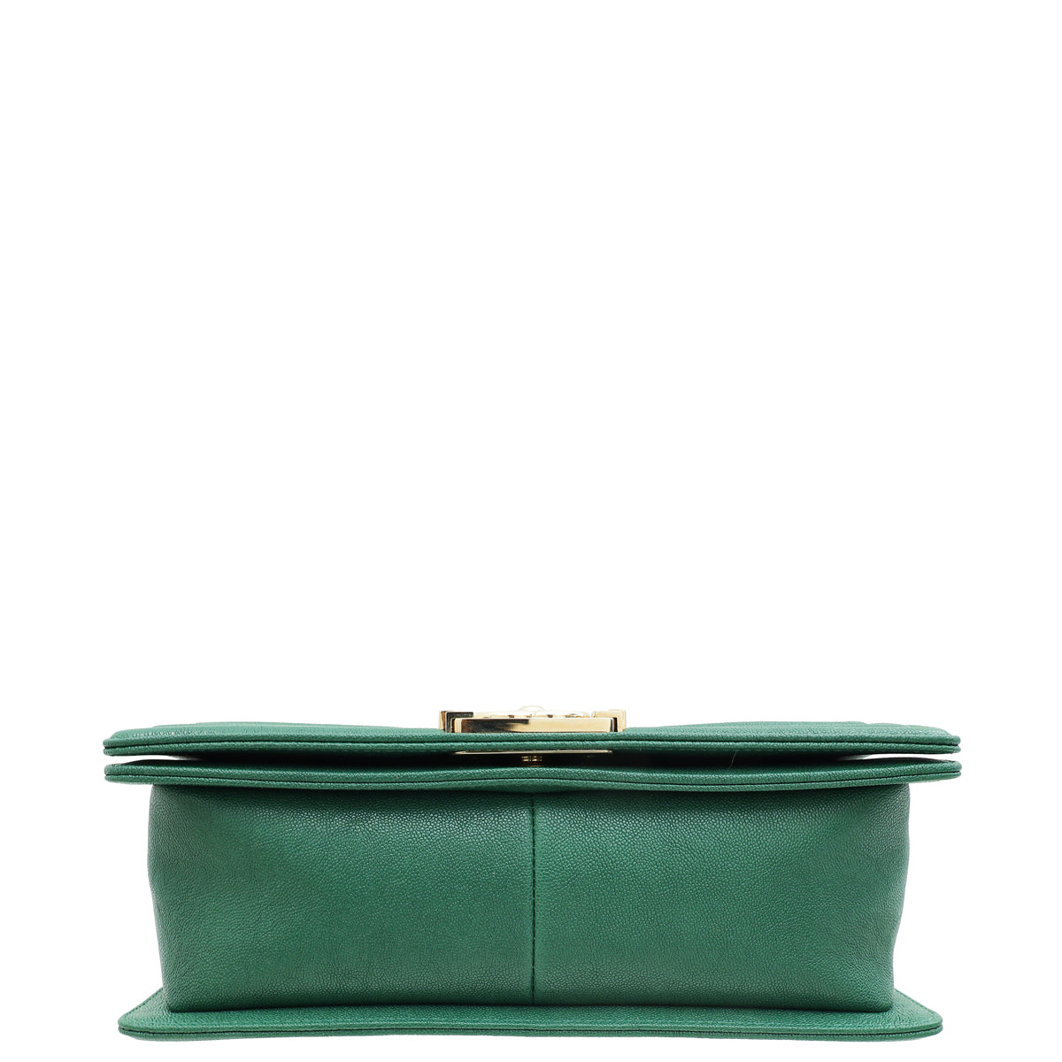 Chanel Green Chevron Le Boy Medium Bag