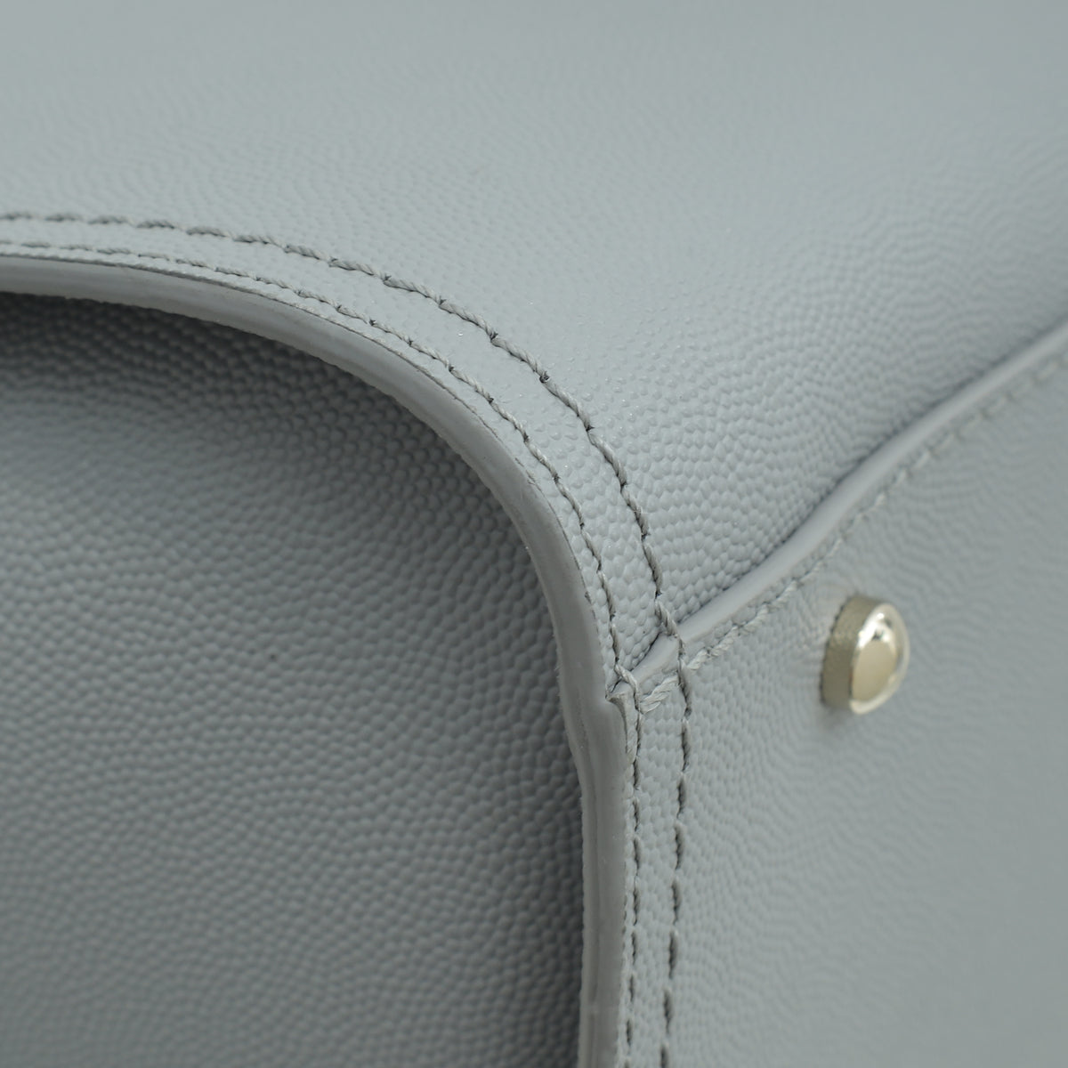 Chanel Grey CC Deauville Studded Medium Tote Bag