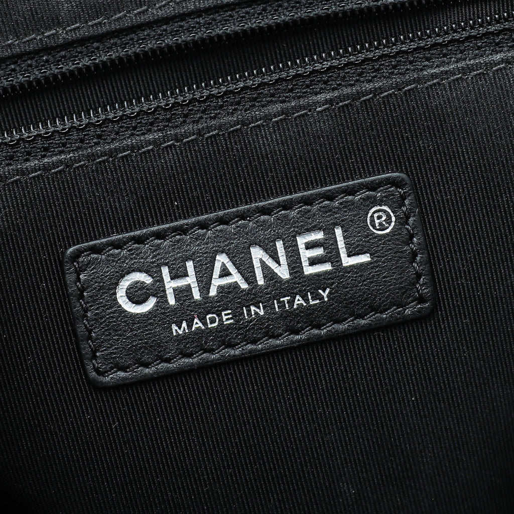 Chanel Black CC Top Handle Flap Bag