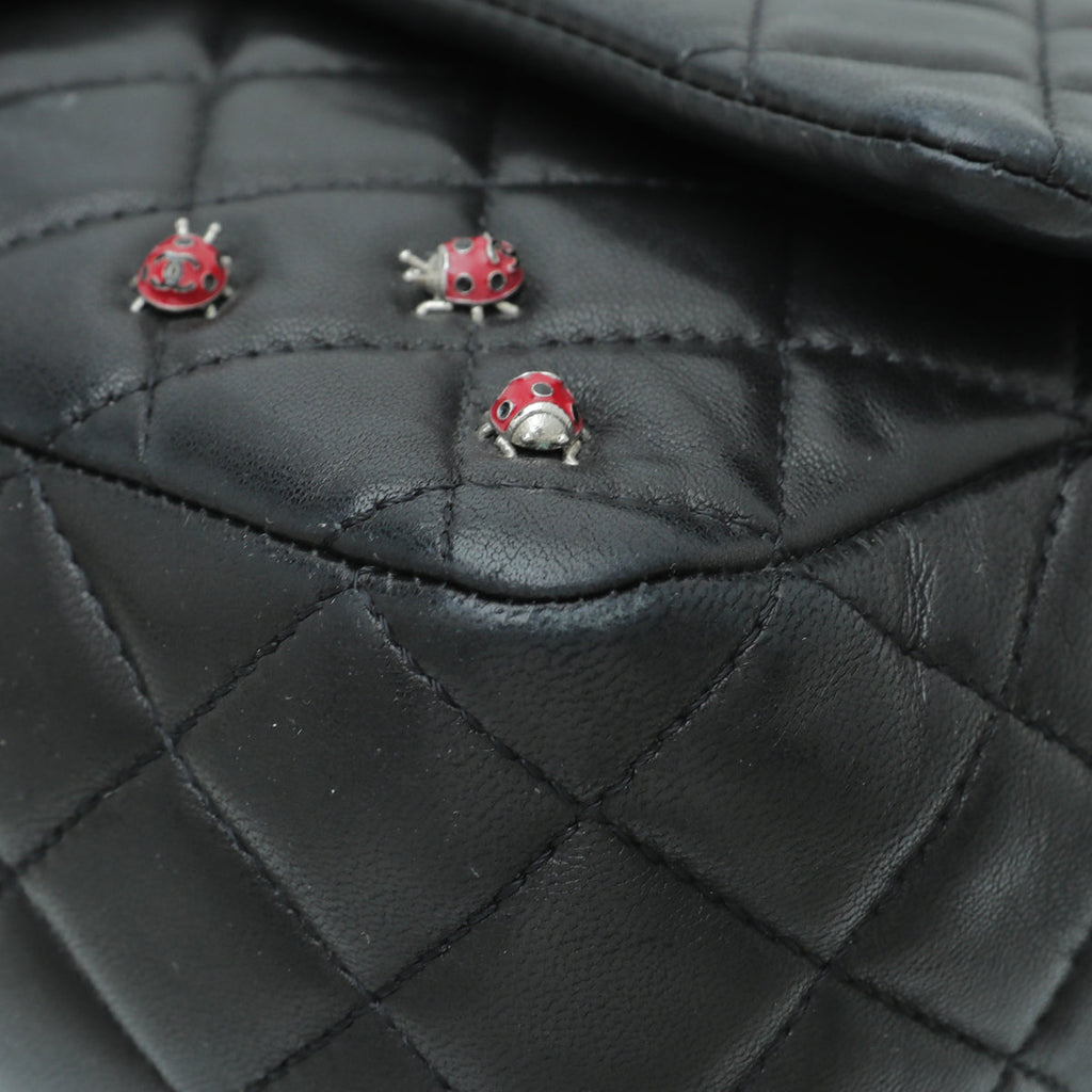 Chanel Black CC Ladybug Flap Medium Bag