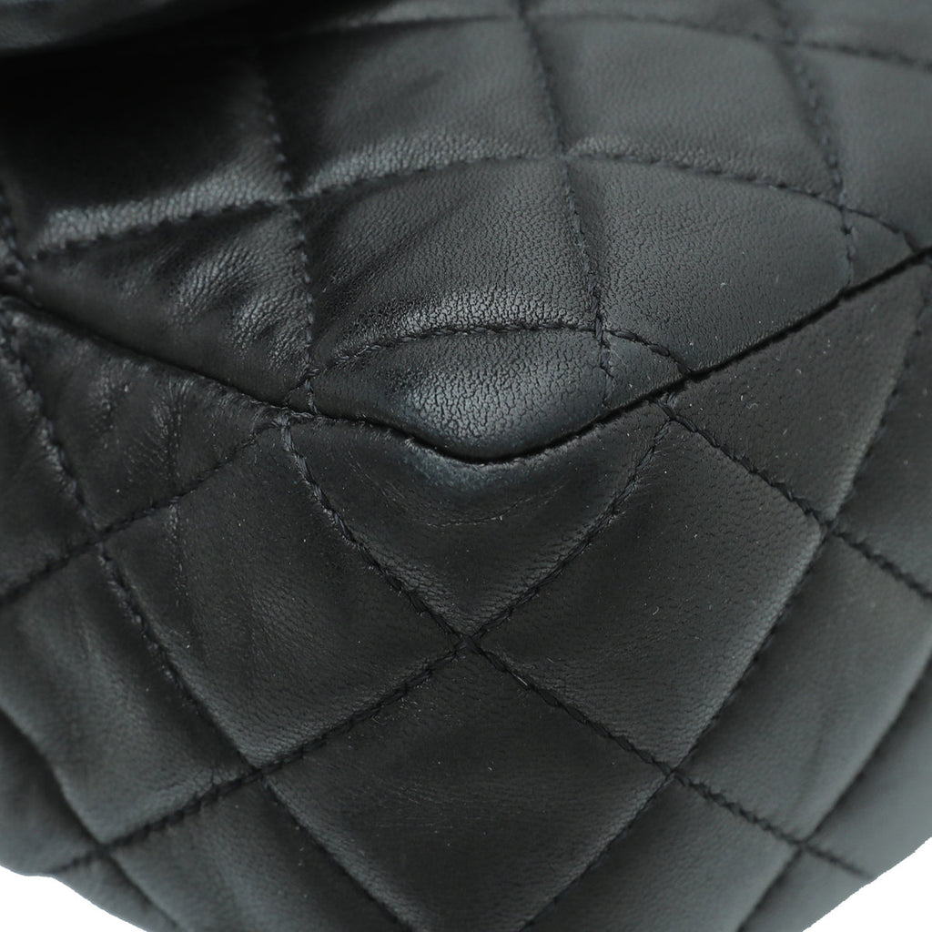 Chanel Black CC Ladybug Flap Medium Bag