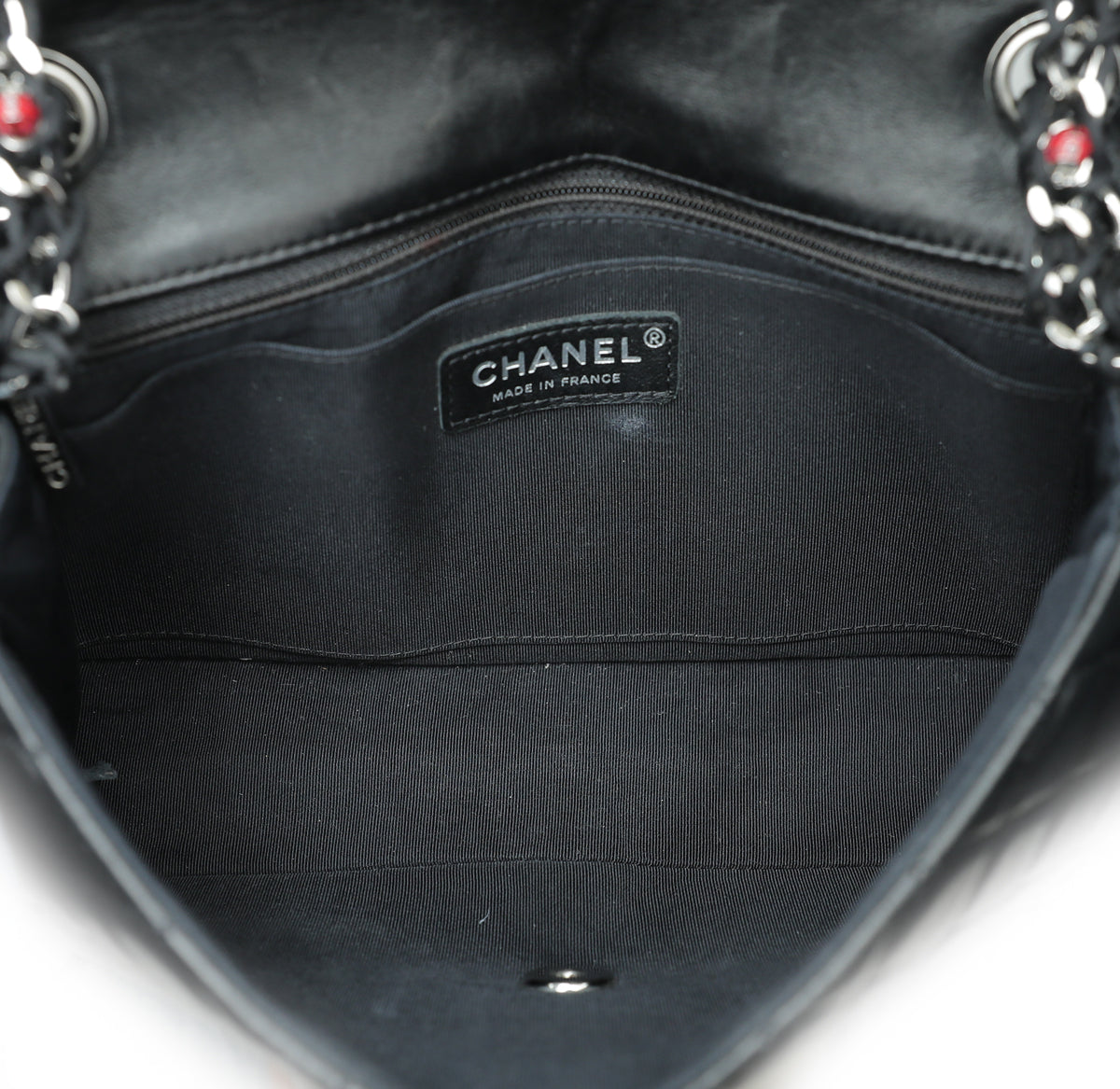 Chanel Black CC Ladybug Flap Medium Bag