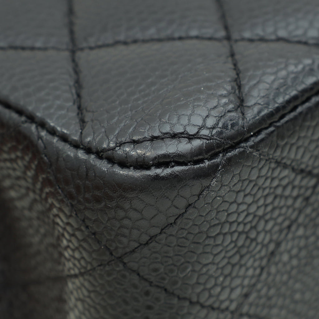 Chanel Black Classic Double Flap Medium Bag