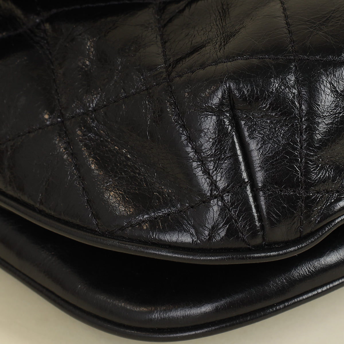 Chanel Black CC Bubble Large Messenger Flap Bag