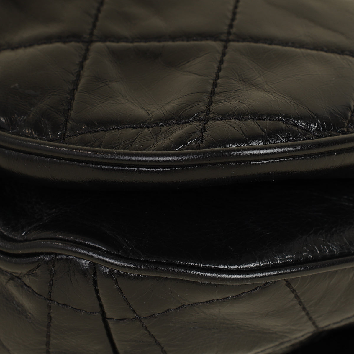 Chanel Black CC Bubble Large Messenger Flap Bag