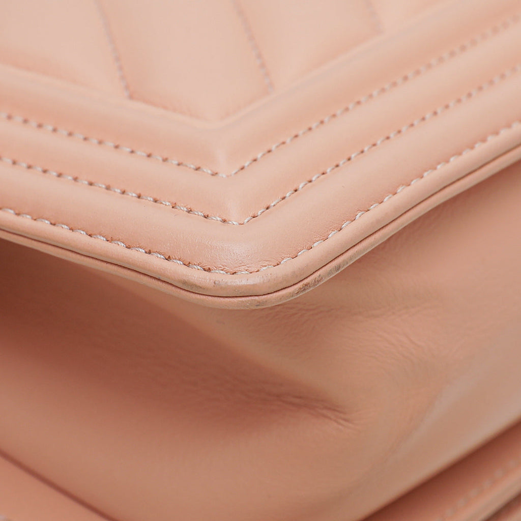 Chanel Light Peach Le Boy Small Flap Bag