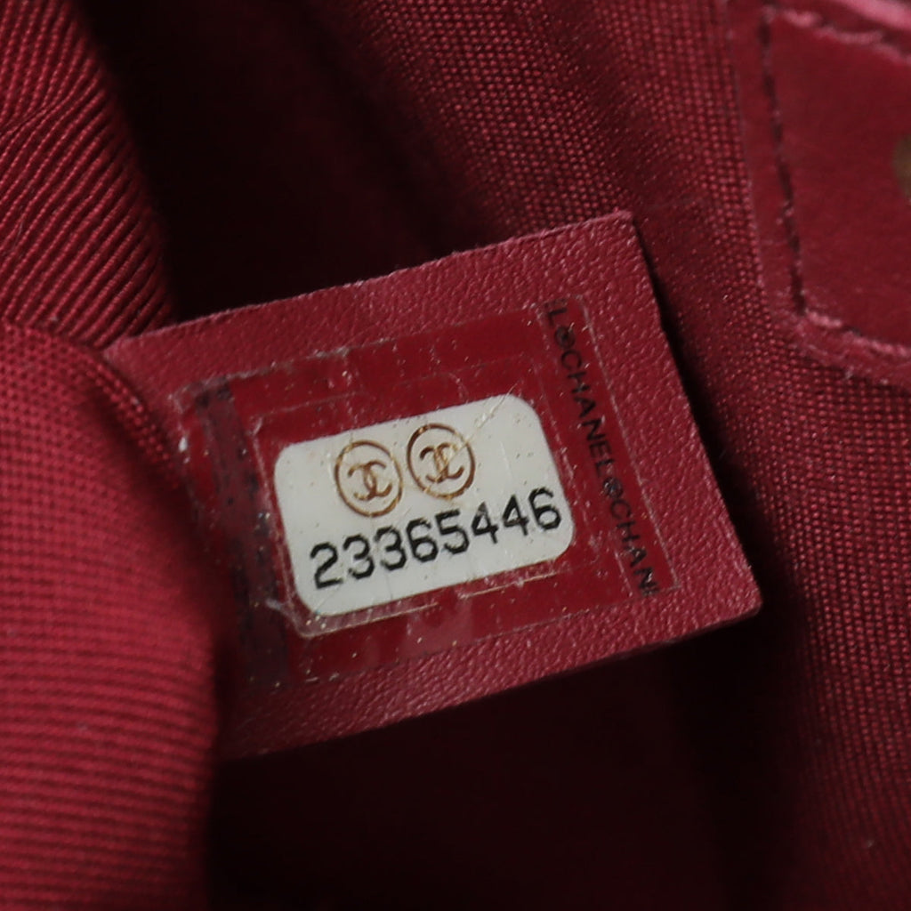 Chanel Red Le Boy Glazed Chain Medium Bag