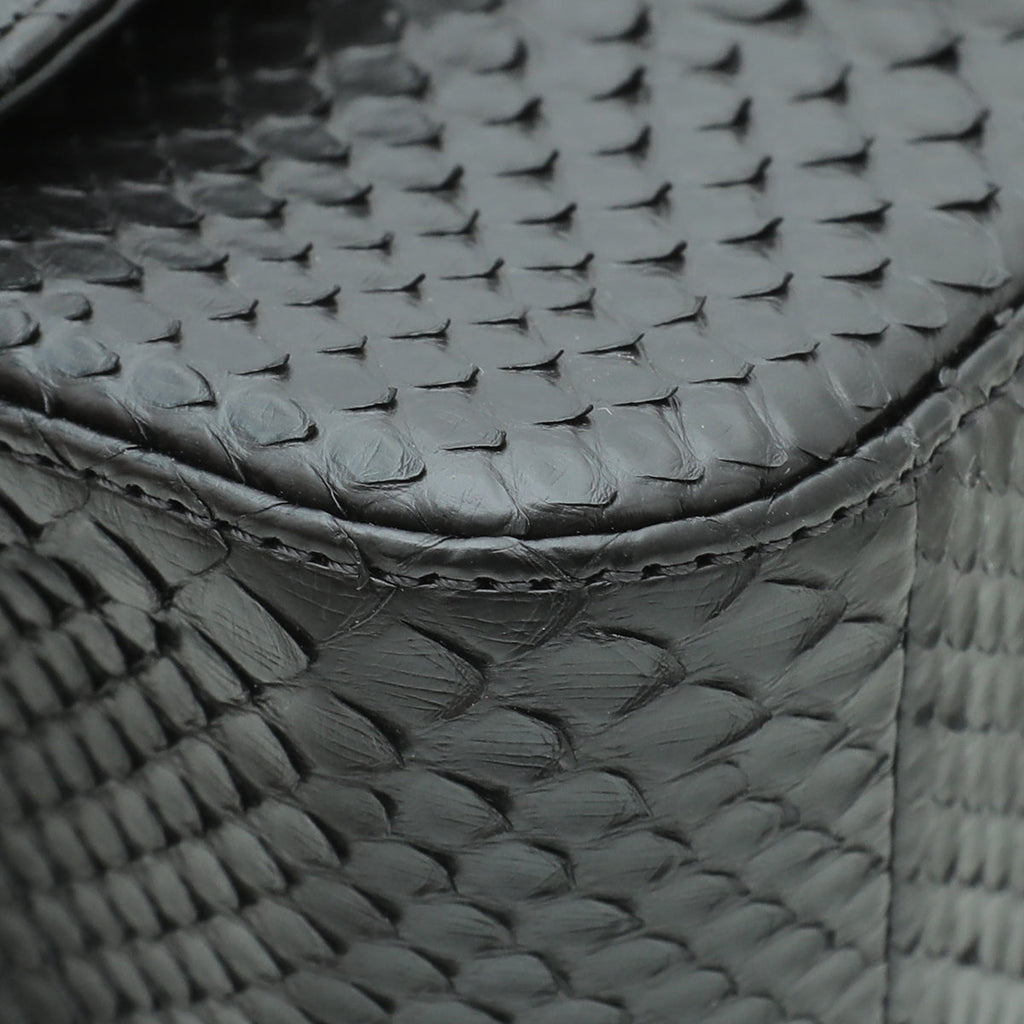 Chanel Black Python CC Rectangular Bag
