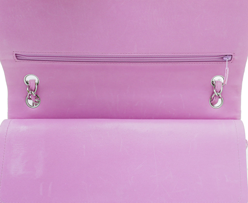 Chanel Mauve CC Classic Double Flap Jumbo Bag
