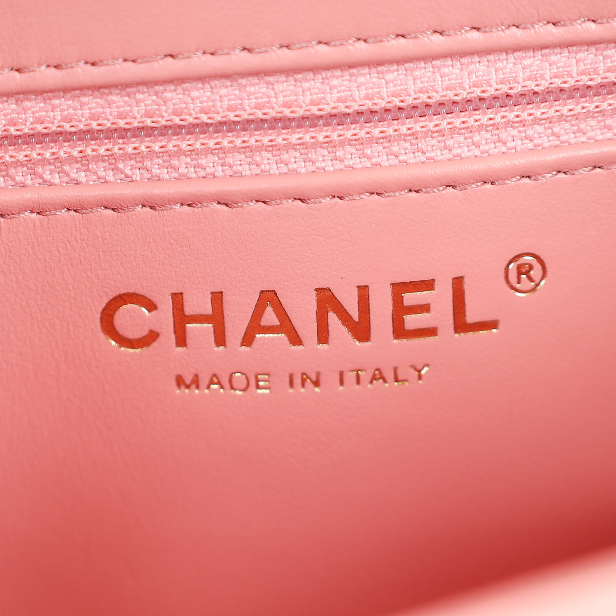Chanel Pink Coral CC Mini Kelly Shopping Bag