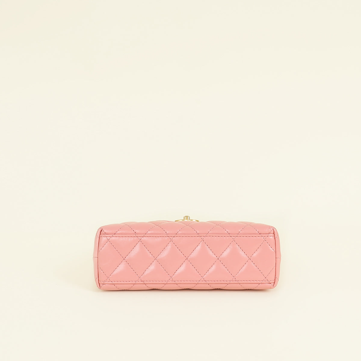 Chanel Pink Coral CC Mini Kelly Shopping Bag