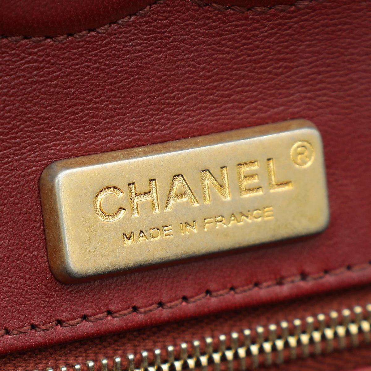 Chanel Burgundy Python CC Classic Double Flap Medium Bag