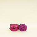 Chanel Fuchsia Mini Waist & Coin Purse Bag