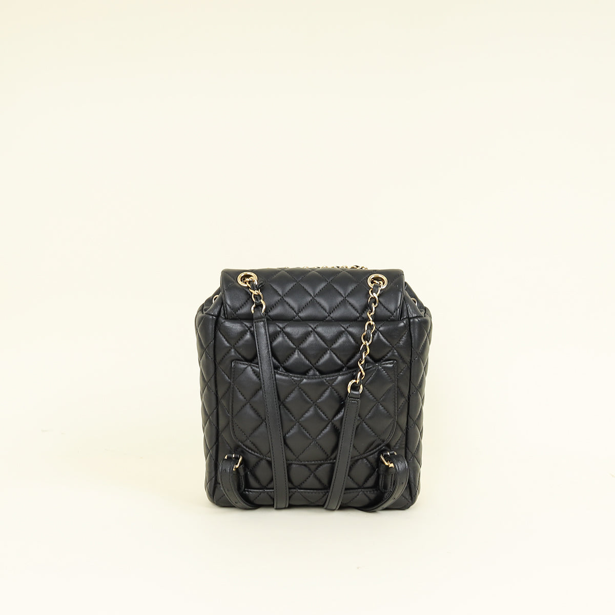 Chanel Black CC Urban Spirit Quilted Backpack Small Bag