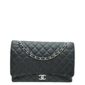 Chanel Black CC Classic Double Flap Maxi Bag