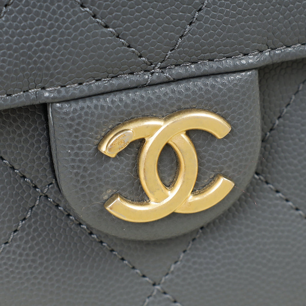 Chanel Grey CC Chanel 25 Medium Handbag