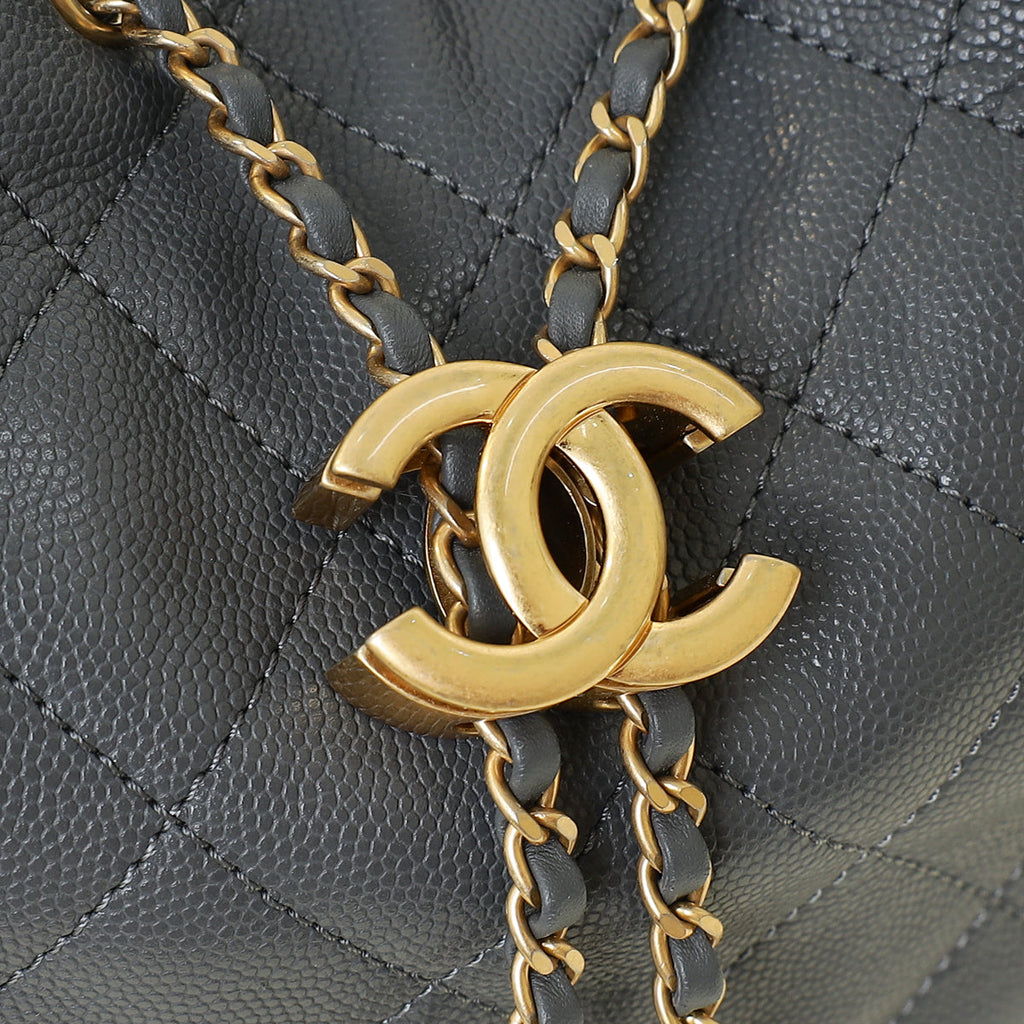 Chanel Grey CC Chanel 25 Medium Handbag