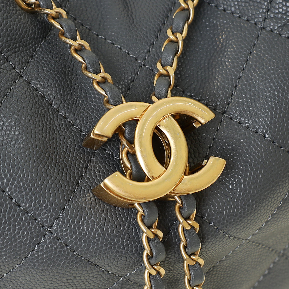 Chanel Grey CC Chanel 25 Medium Handbag