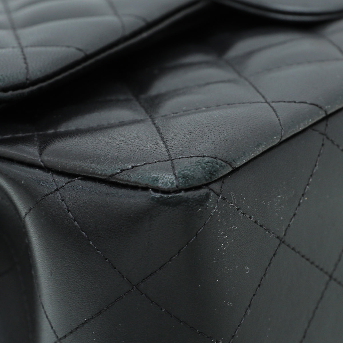Chanel Black CC Classic Double Flap Jumbo Bag