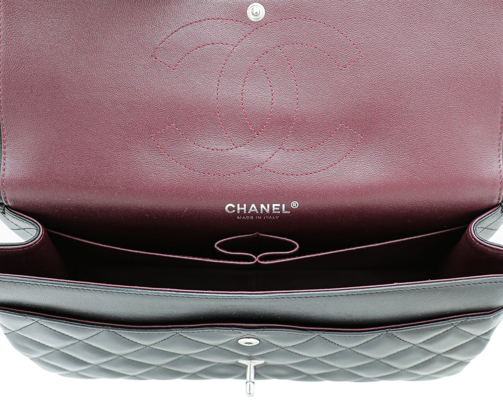 Chanel Black CC Classic Double Flap Jumbo Bag