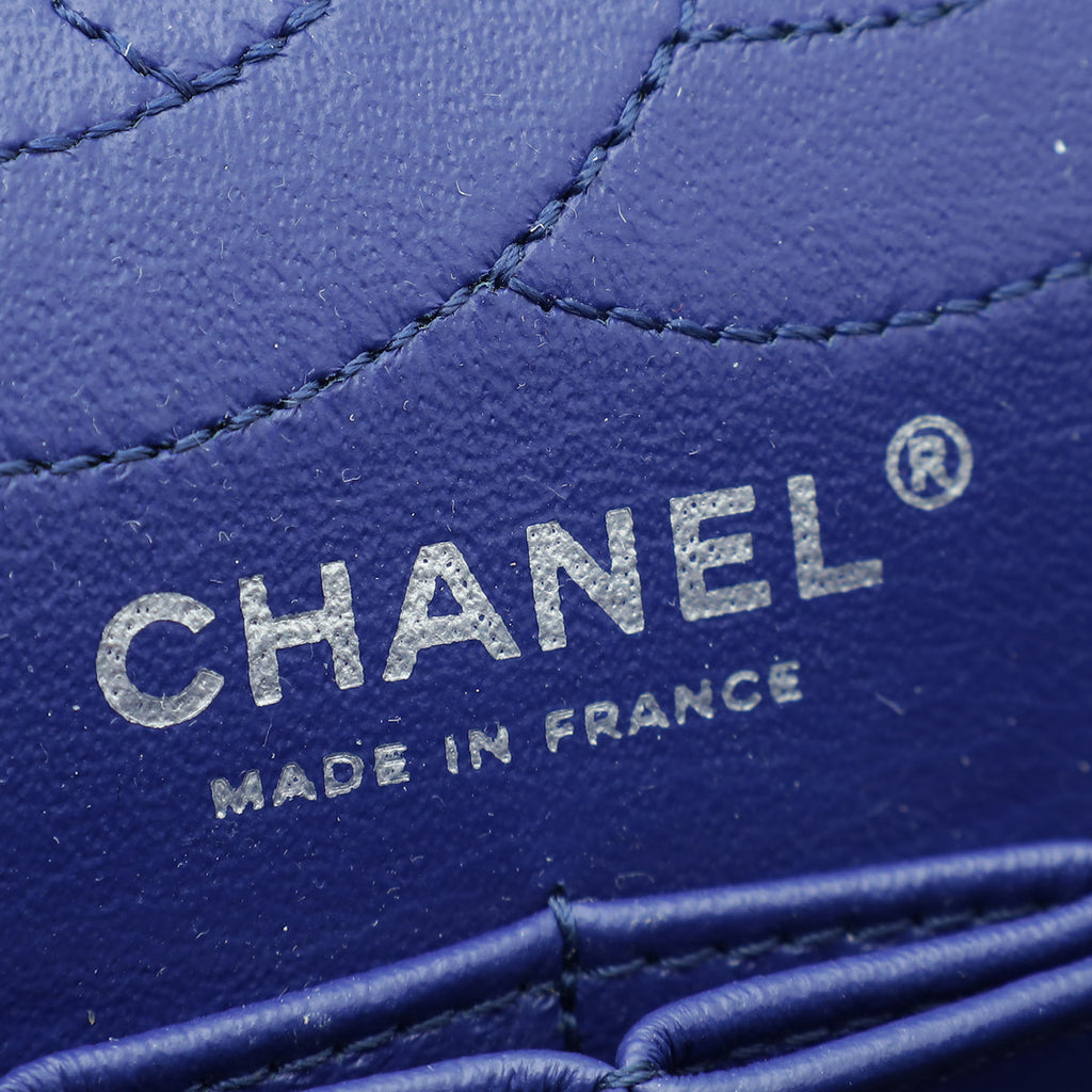 Chanel Navy Blue 2.55 Reissue Double Flap 226 Bag