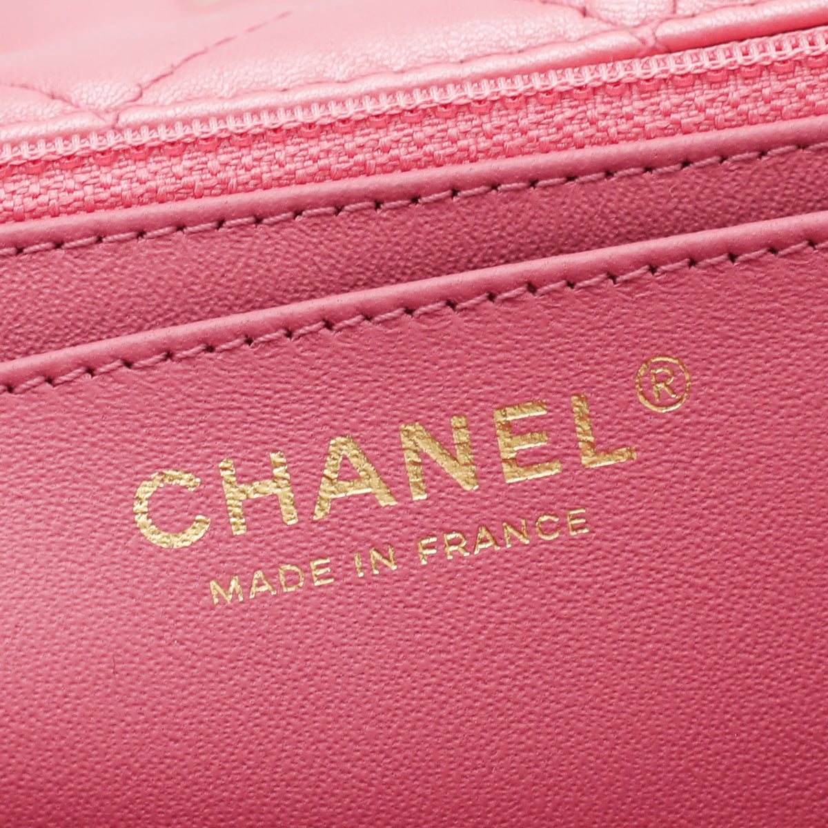 Chanel Pink CC Crystal Single Flap Jumbo Bag