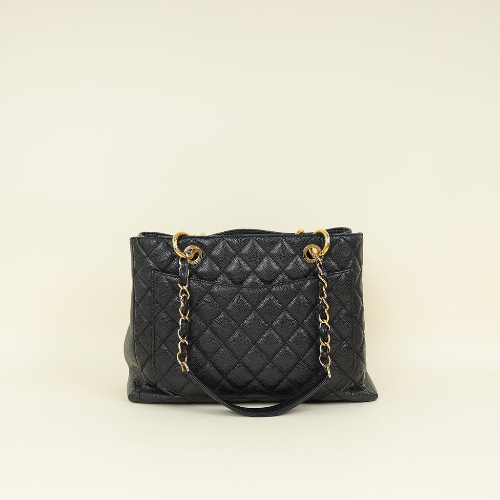 Chanel Black CC GST Tote Bag