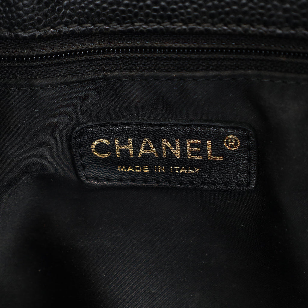 Chanel Black CC GST Tote Bag