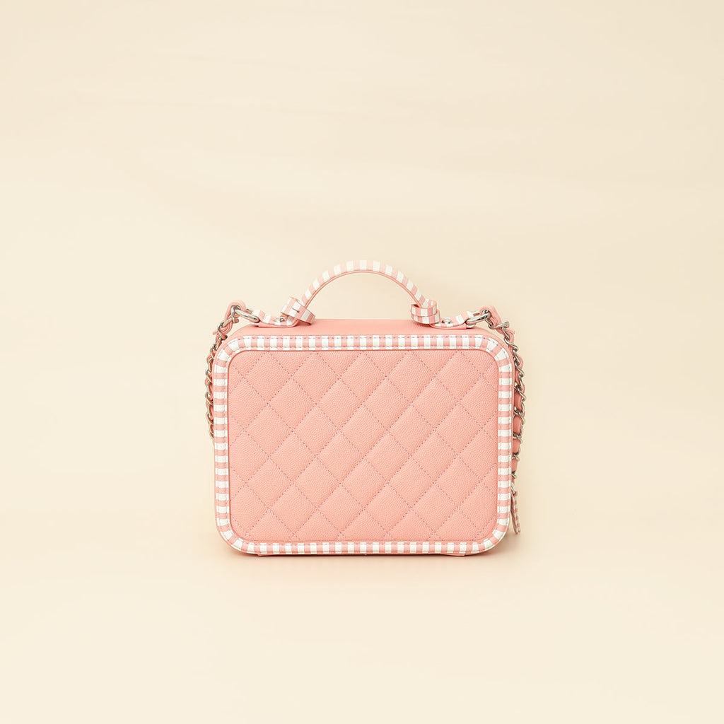 Chanel Bicolor CC Filigree Medium Vanity Case