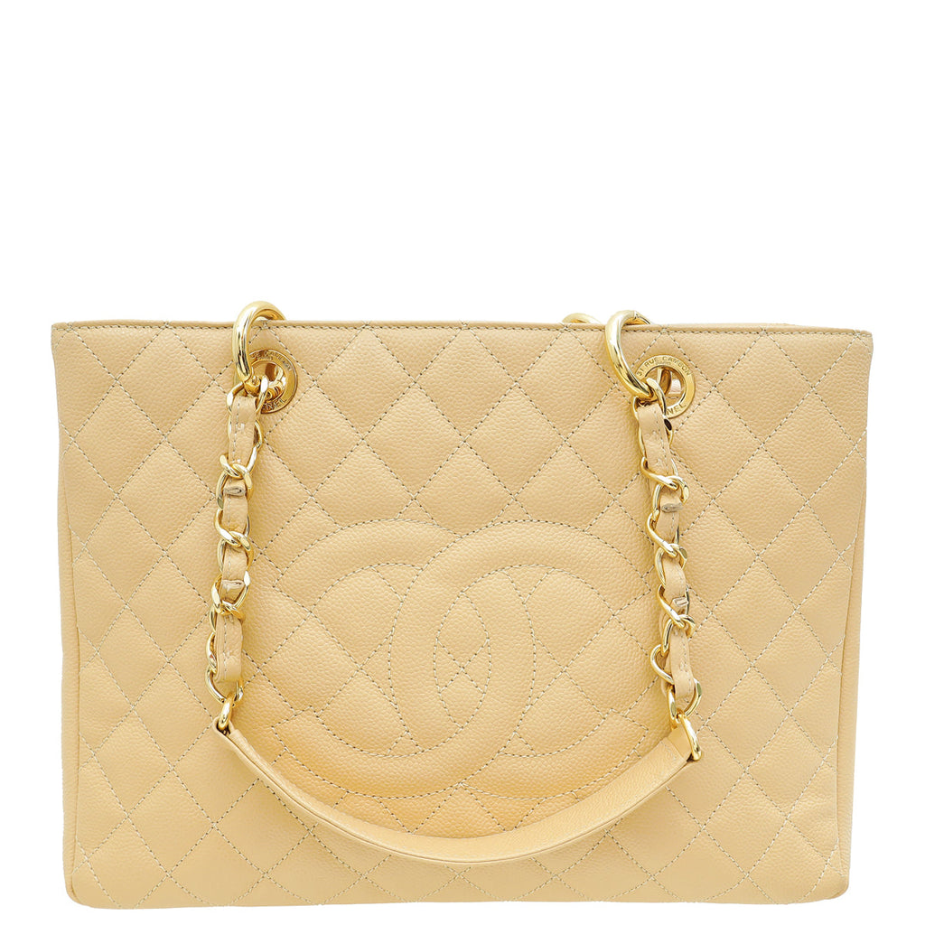 Chanel Beige CC GST Medium Tote Bag