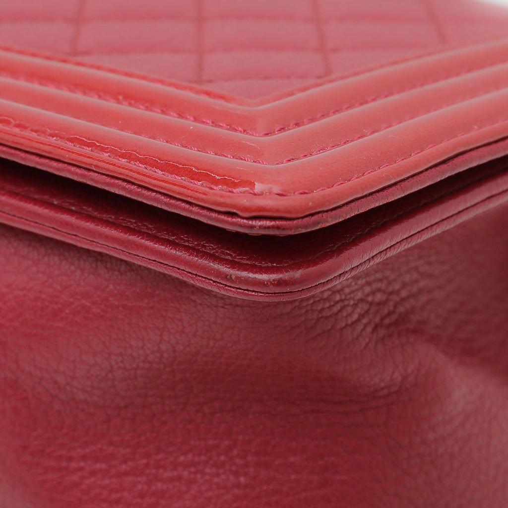 Chanel Red Le Boy Medium Bag